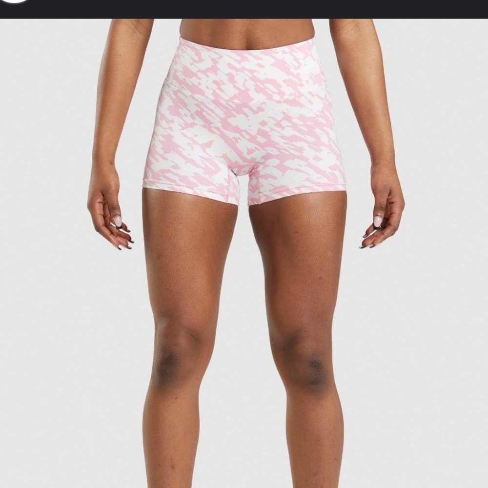 Gymshark pink sorbet print shorts - Picture 1 of 9